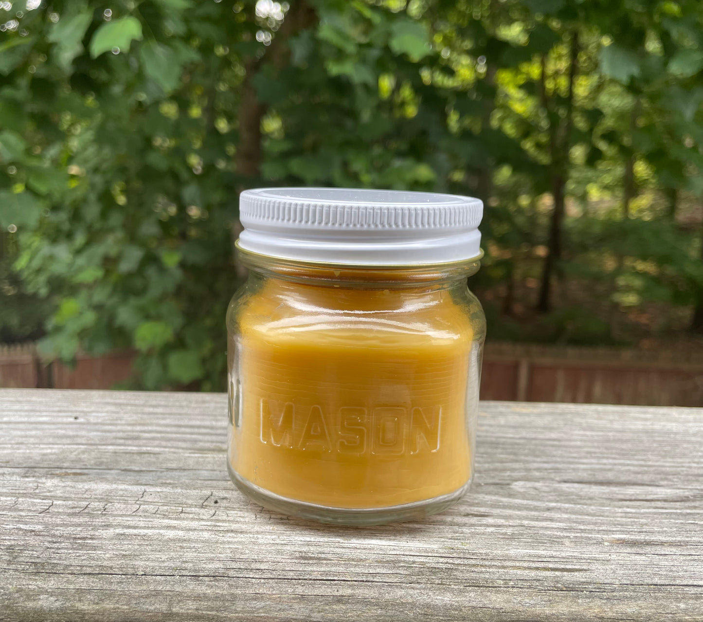 8oz Mason Jar Candle- Pumpkin Caramel