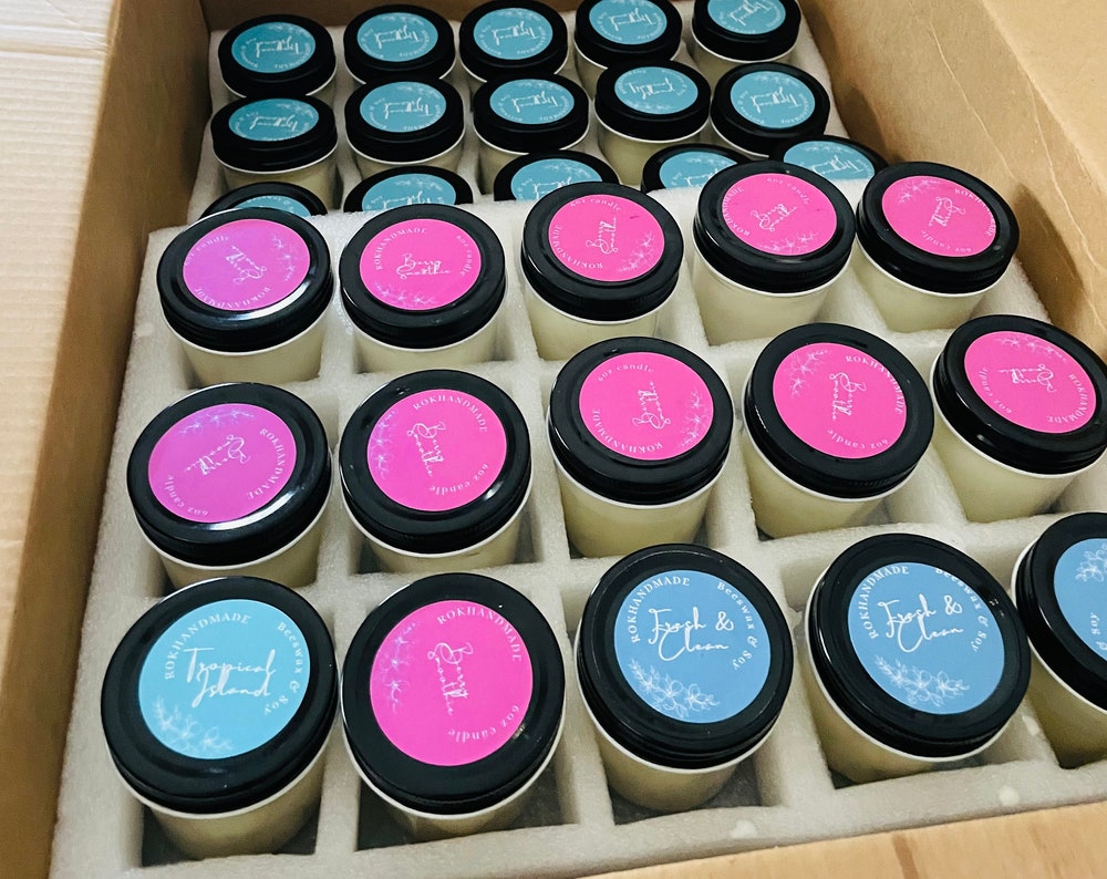 Wedding Favor Beeswax Candles